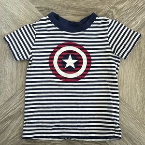 Hanna andersson Marvel Captain America shirt 3T